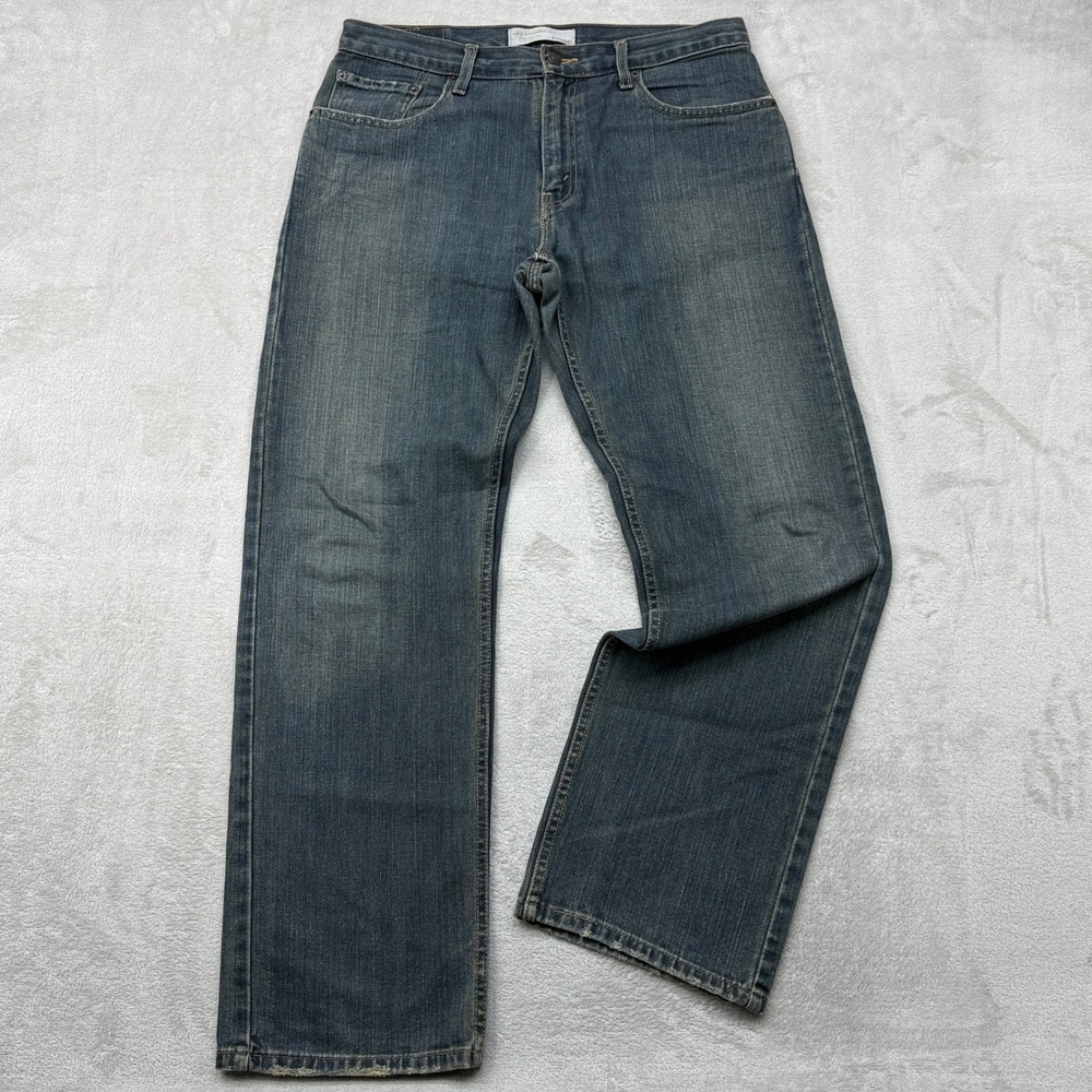 Signature by Levi Strauss & Co Jeans Mens 33x32 Medium Wash Straight Leg Denim